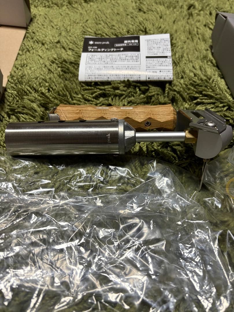 新品　スノーピーク フォールディングトーチ アシモクラフツ asigrip_ft