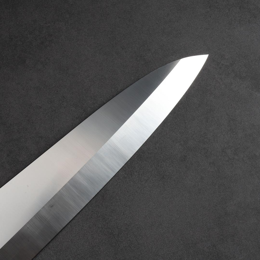 7270 梵静刃物 究極の出刃包丁 尺 刺身包丁 黒檀黒水牛角一本銀巻八角柄