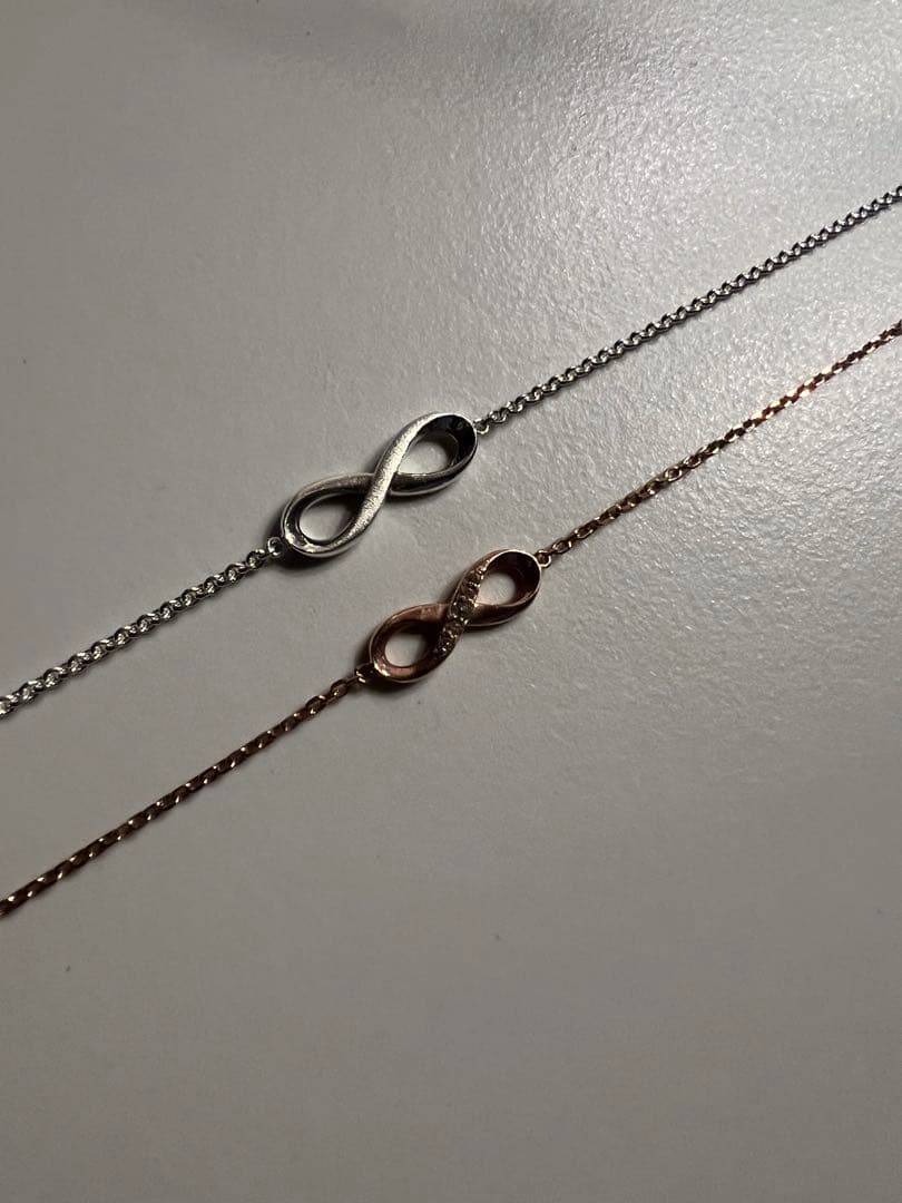 4°C 無限大モチーフ ペア ブレスレット 17cm/19cm