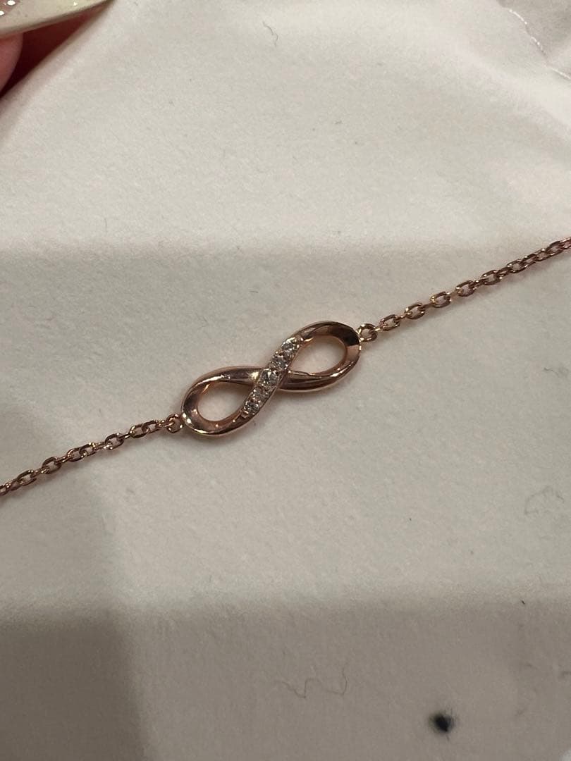 4°C 無限大モチーフ ペア ブレスレット 17cm/19cm