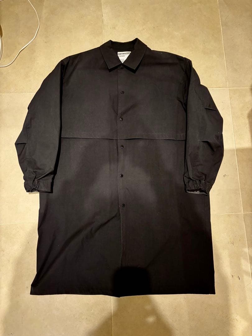 SOFTIYPHEN レイヤードコート ステンカラーコート オーバーサイズ