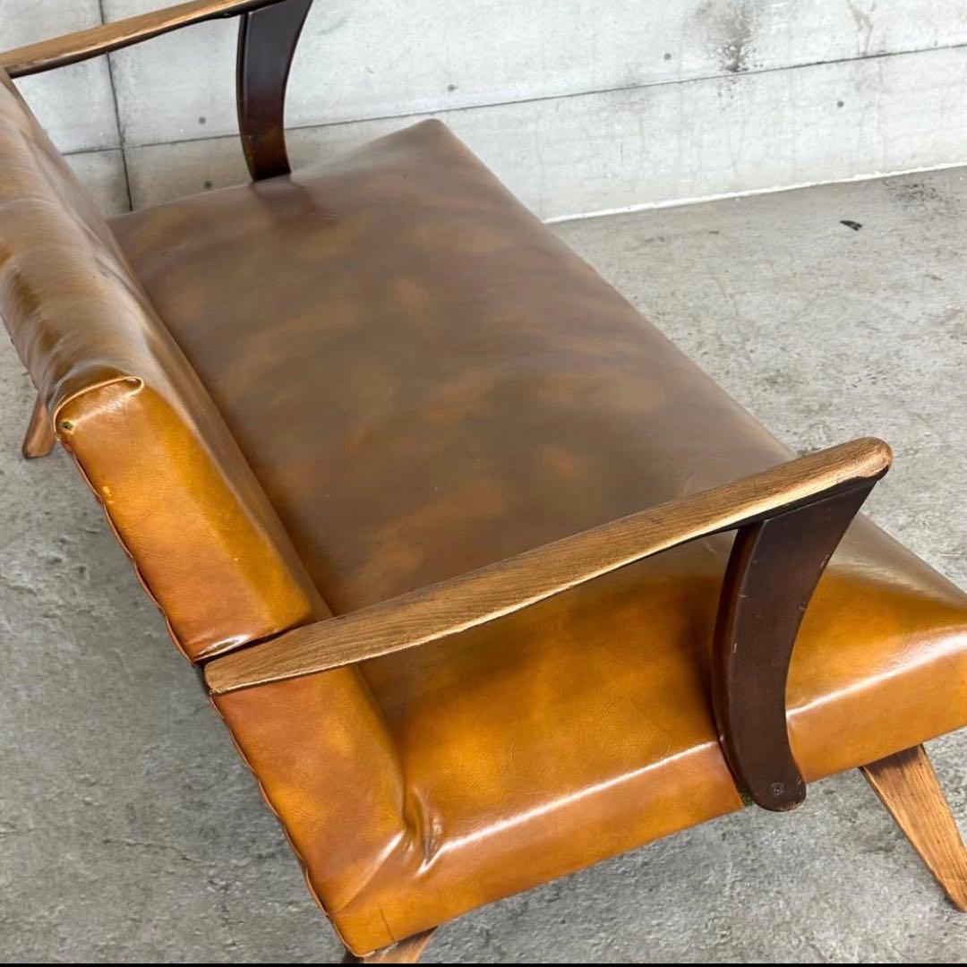 ✦60s〜70s✦ 昭和レトロ ミッドセンチュリー 2人掛けソファ ヴィンテージ