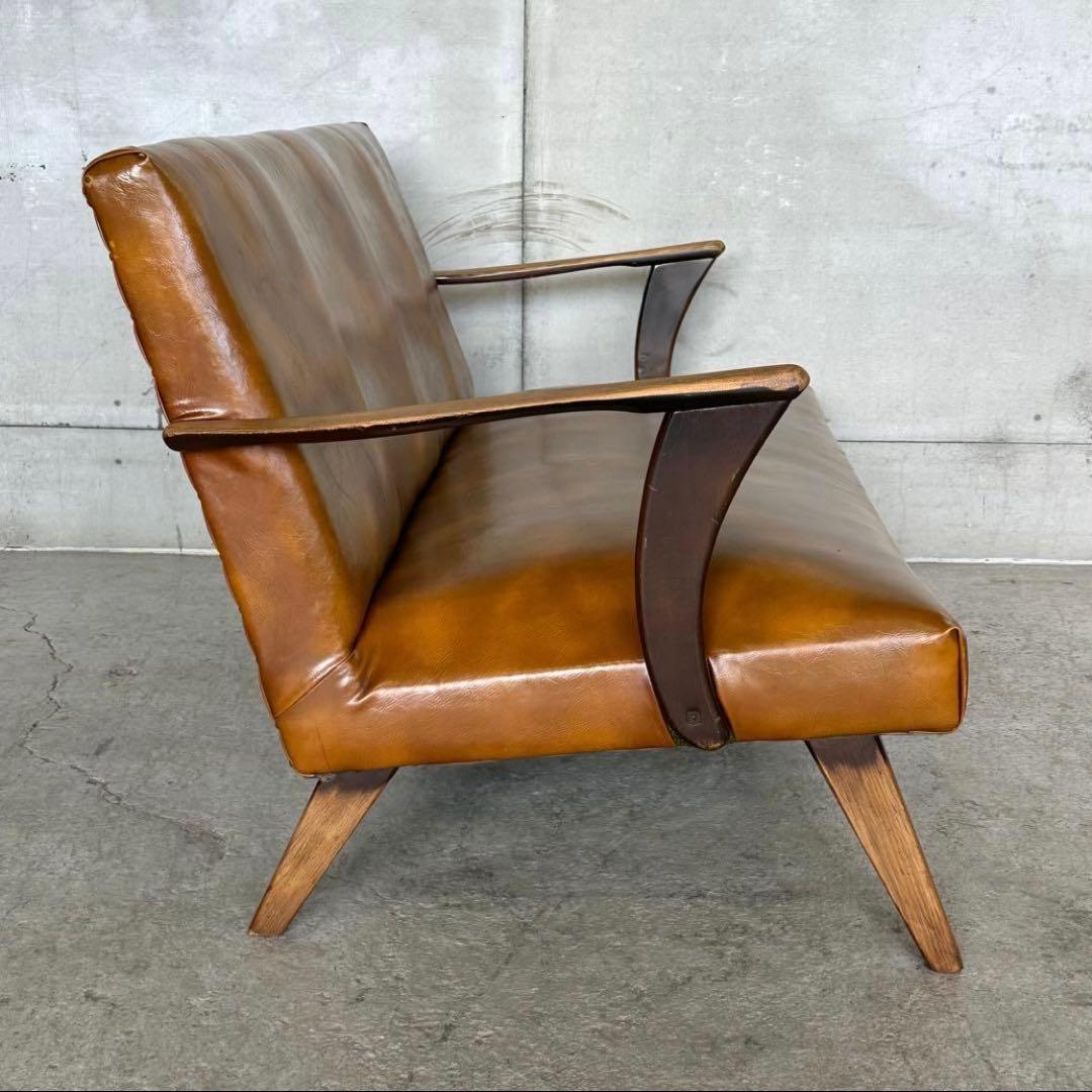 ✦60s〜70s✦ 昭和レトロ ミッドセンチュリー 2人掛けソファ ヴィンテージ