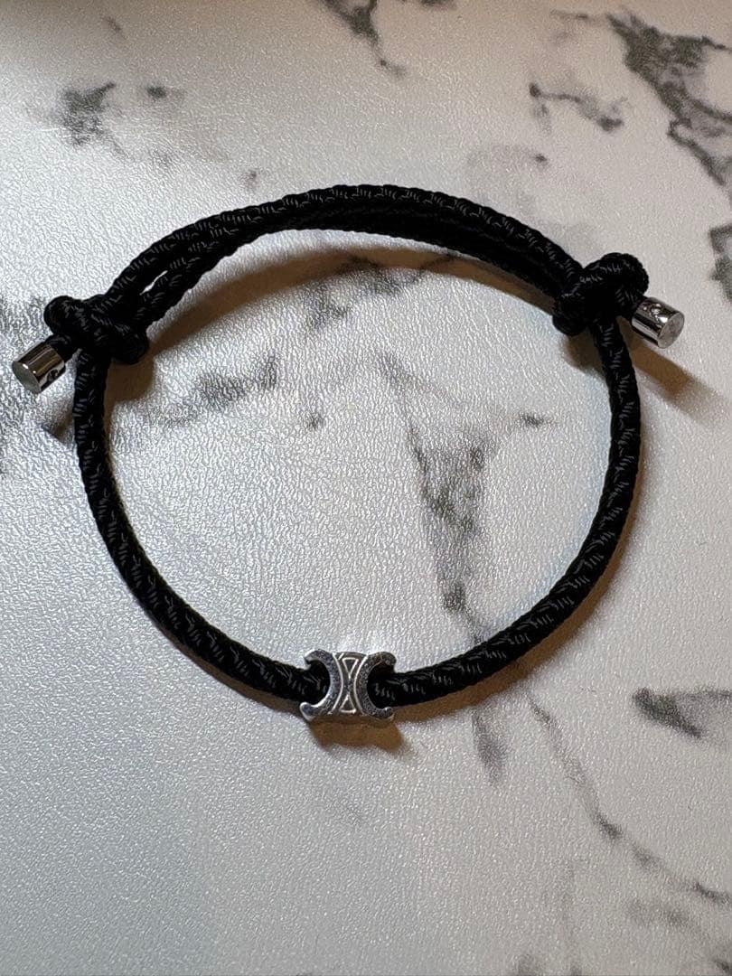 CELINE セリーヌ トリオンフビーチブレスレット ブラック