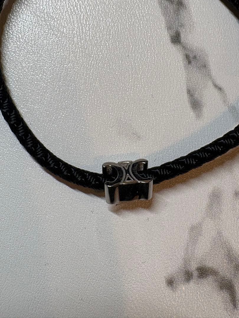 CELINE セリーヌ トリオンフビーチブレスレット ブラック