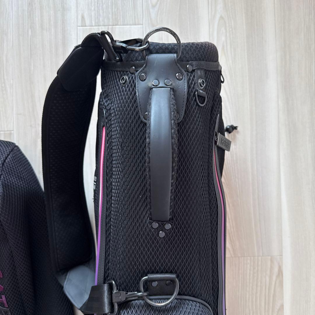 パーリーゲイツ　キャディバッグ　スタンド式　軽量　黒　ブラック　ユニセックス