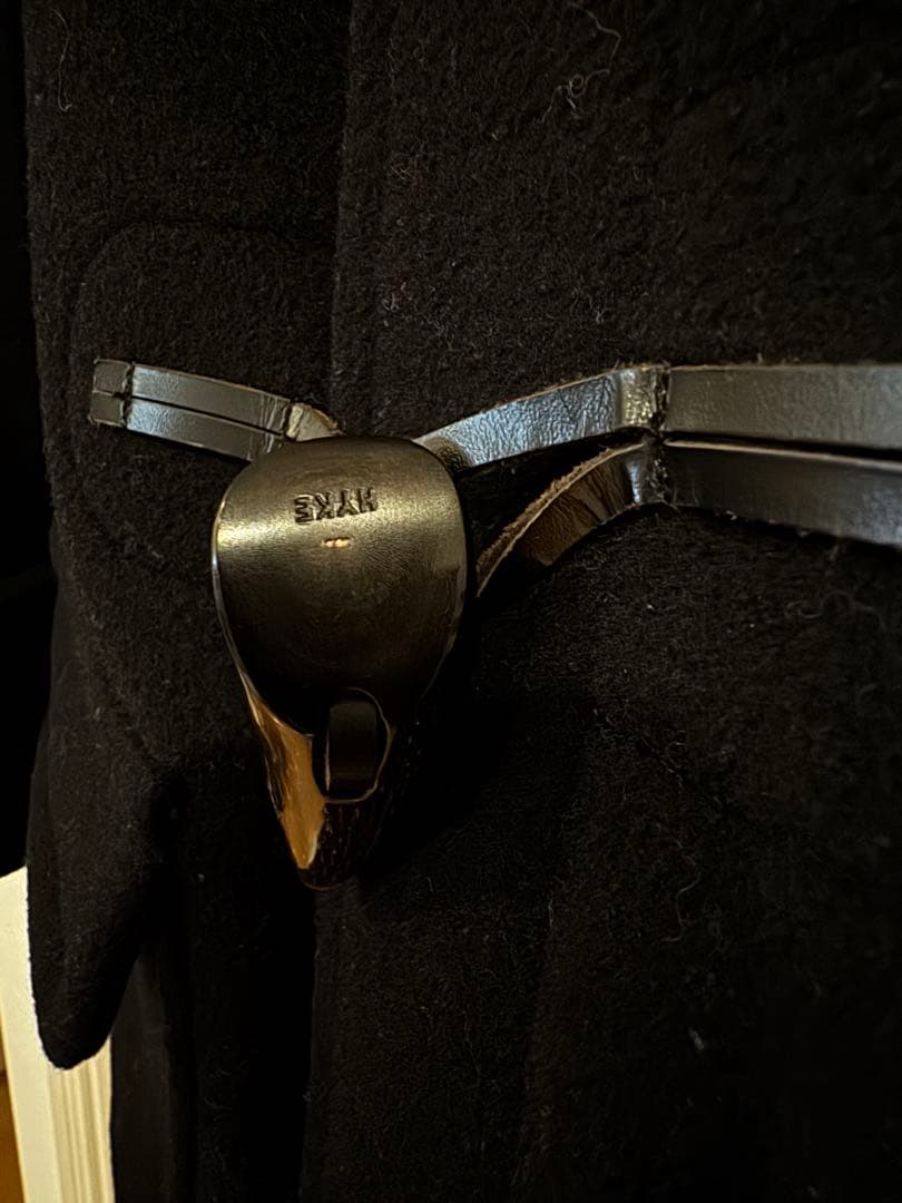 HYKE ブラック ダッフルコート S