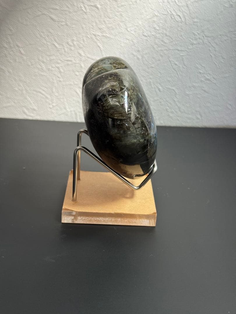 【高品質】ラブラドライト ビッグハート⭐︎強烈キラキラシラー