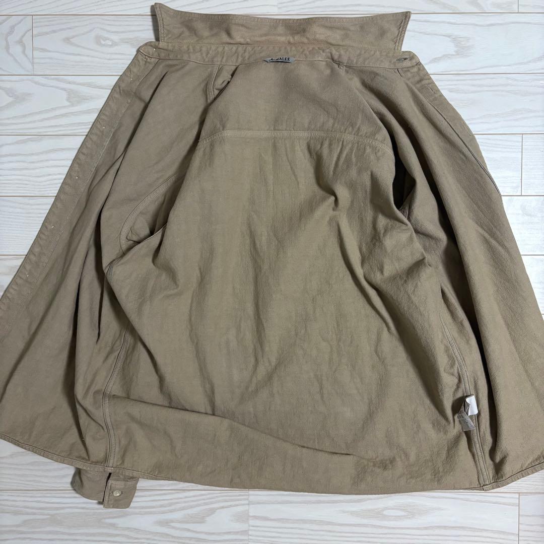 AURALEE ボタニカル染めセルビッチデニムシャツブルゾン　サイズ3