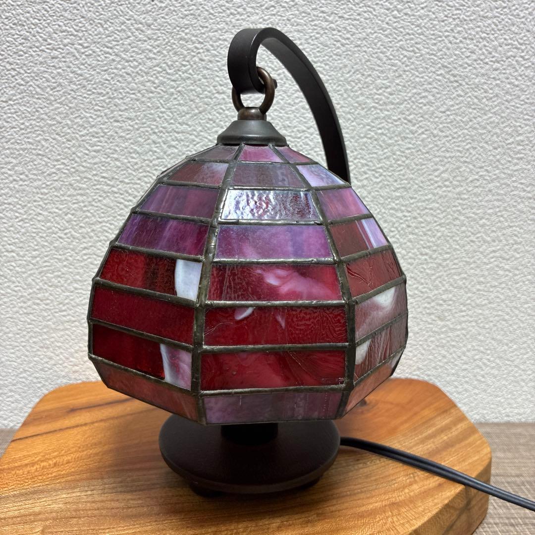 ステンドグラスランプ オレンジ