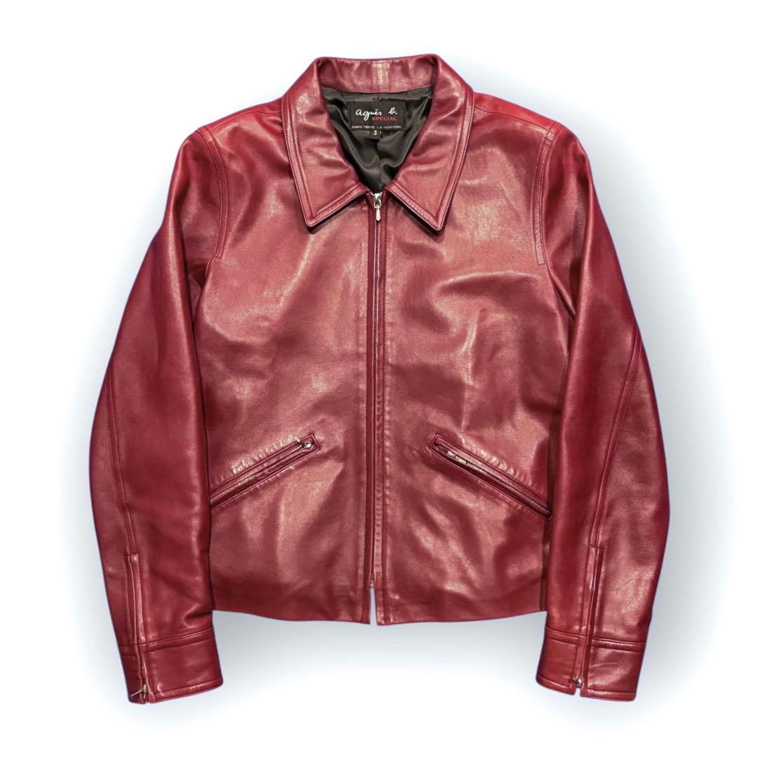 agnes b. SPECIAL ジップレザージャケット アニエスベー