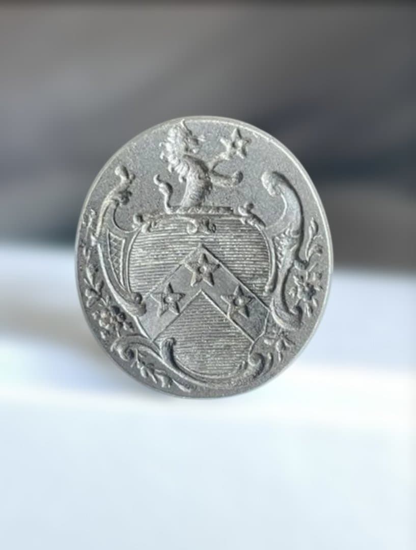 イギリス　アンティーク　フォブシール　鉄製　印章