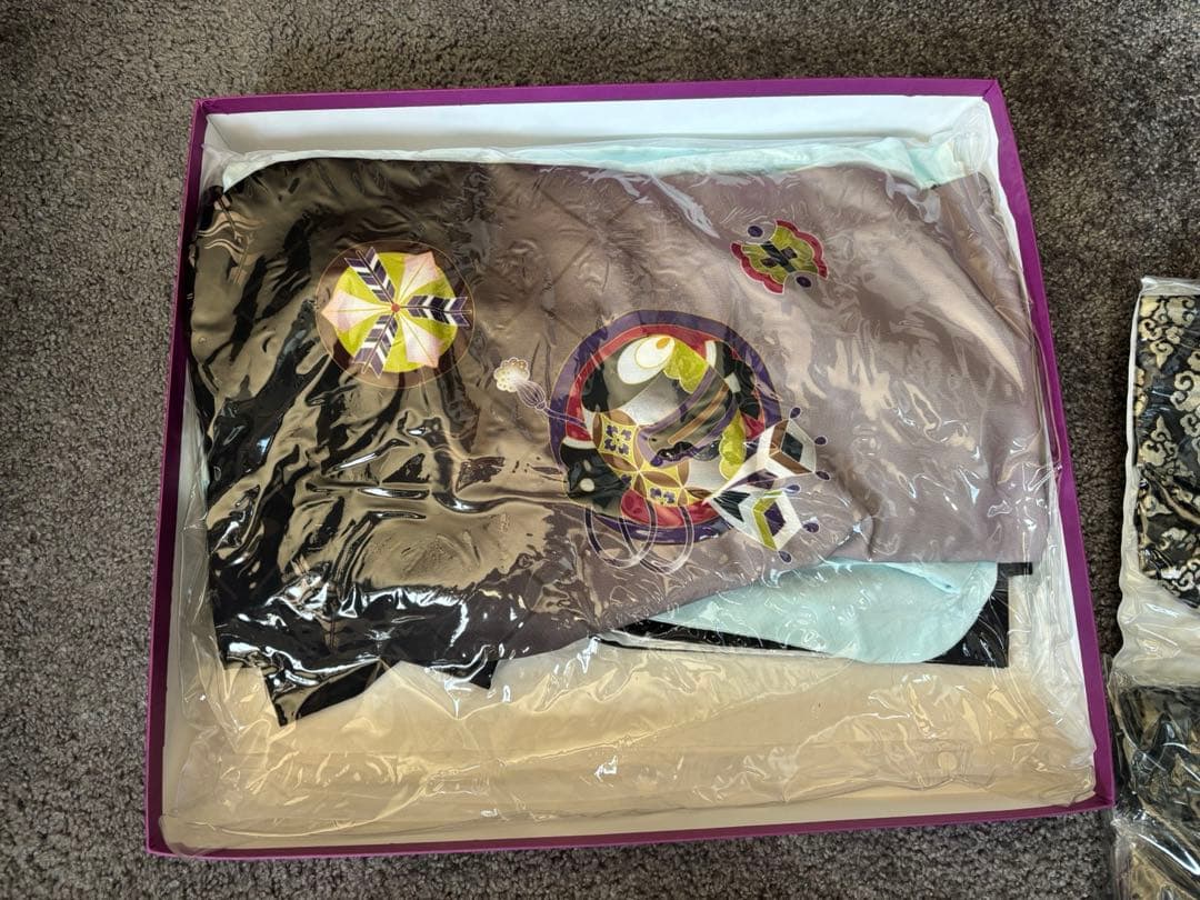 式部浪漫 七五三 5歳 男の子 フルセット 一式 着物 袴 羽織 グレー系