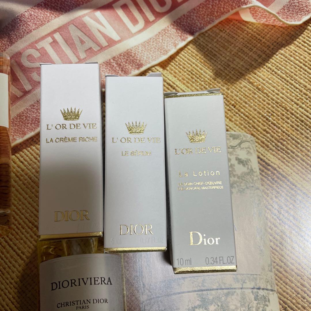 DIOR L'OR DE VIE 化粧水、美容液、クリーム、サンプルセット