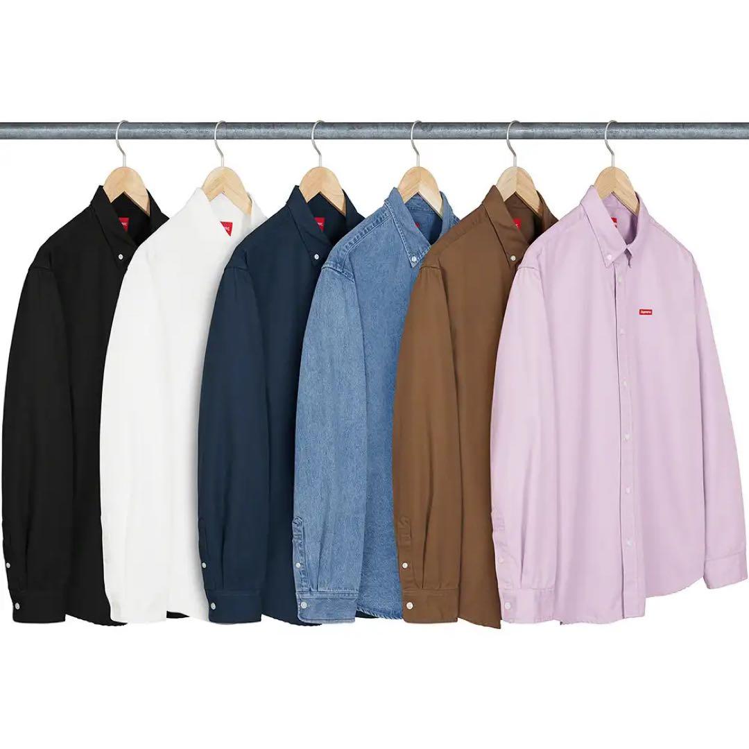 Supreme Small Box Shirtボタンダウンシャツ XL