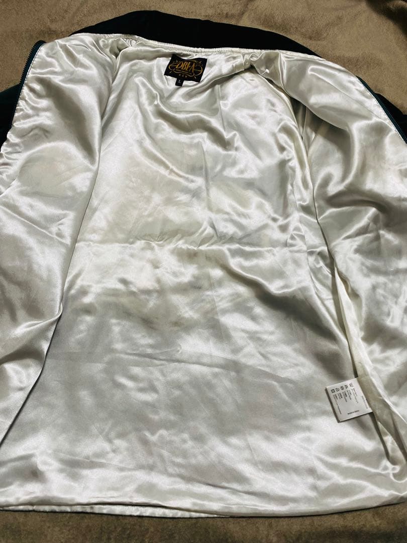 美品 DBEA 未使用 グリーン別珍 虎 日本限定 スカジャン unisex