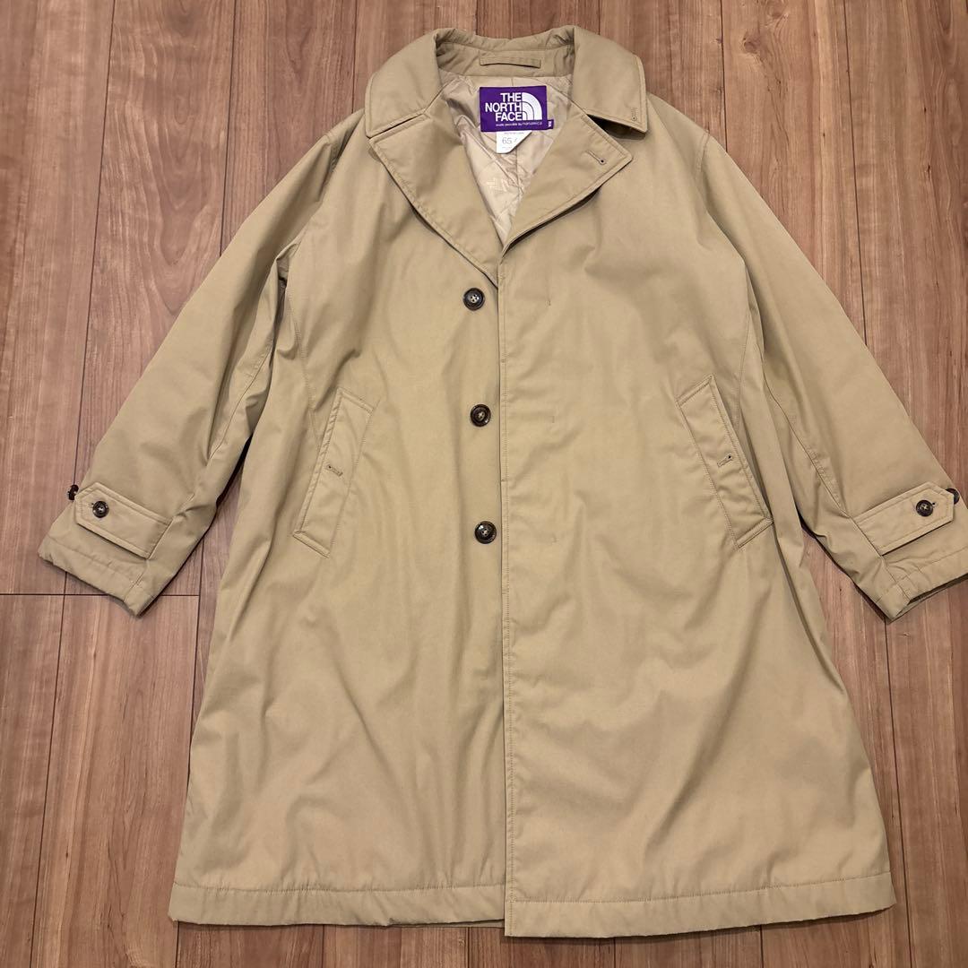 美品　northface purple label ステンカラーコート　ベージュ
