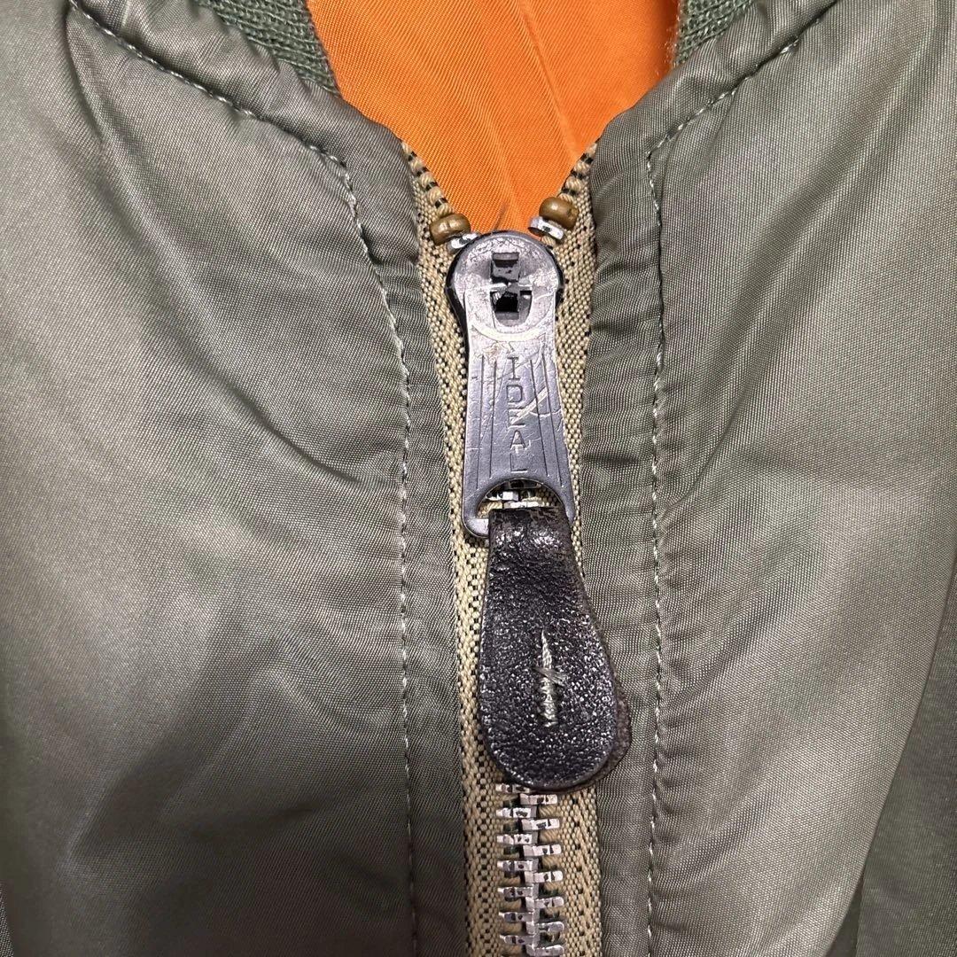80s IDEALジップ ALPHA INDUSTRIES MA-1 XL