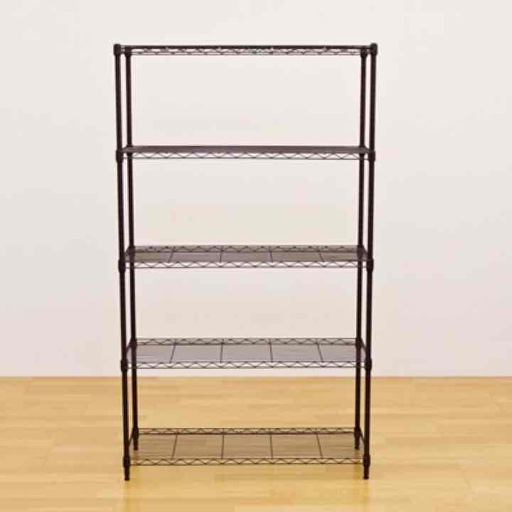 Arco　メタルシェルフ　89cm幅　5段　BR