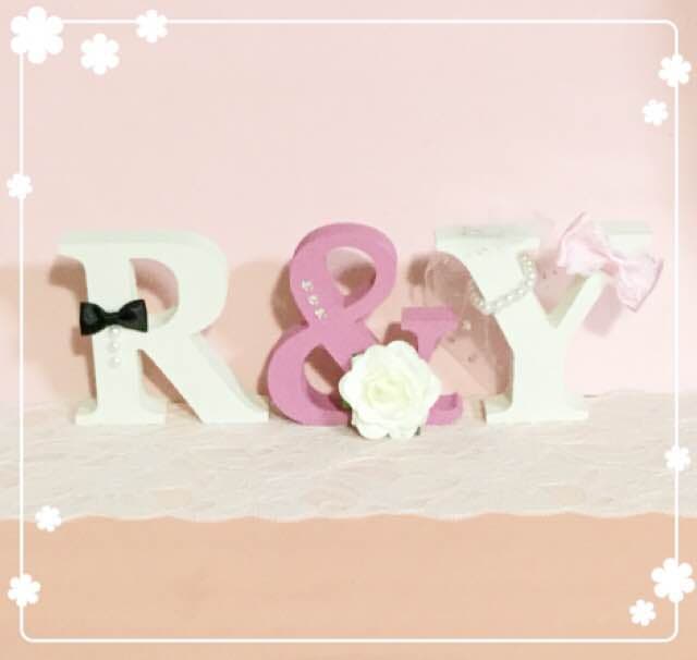 yuk様確認用♡ウエディングバージョン・イニシャルオブジェ