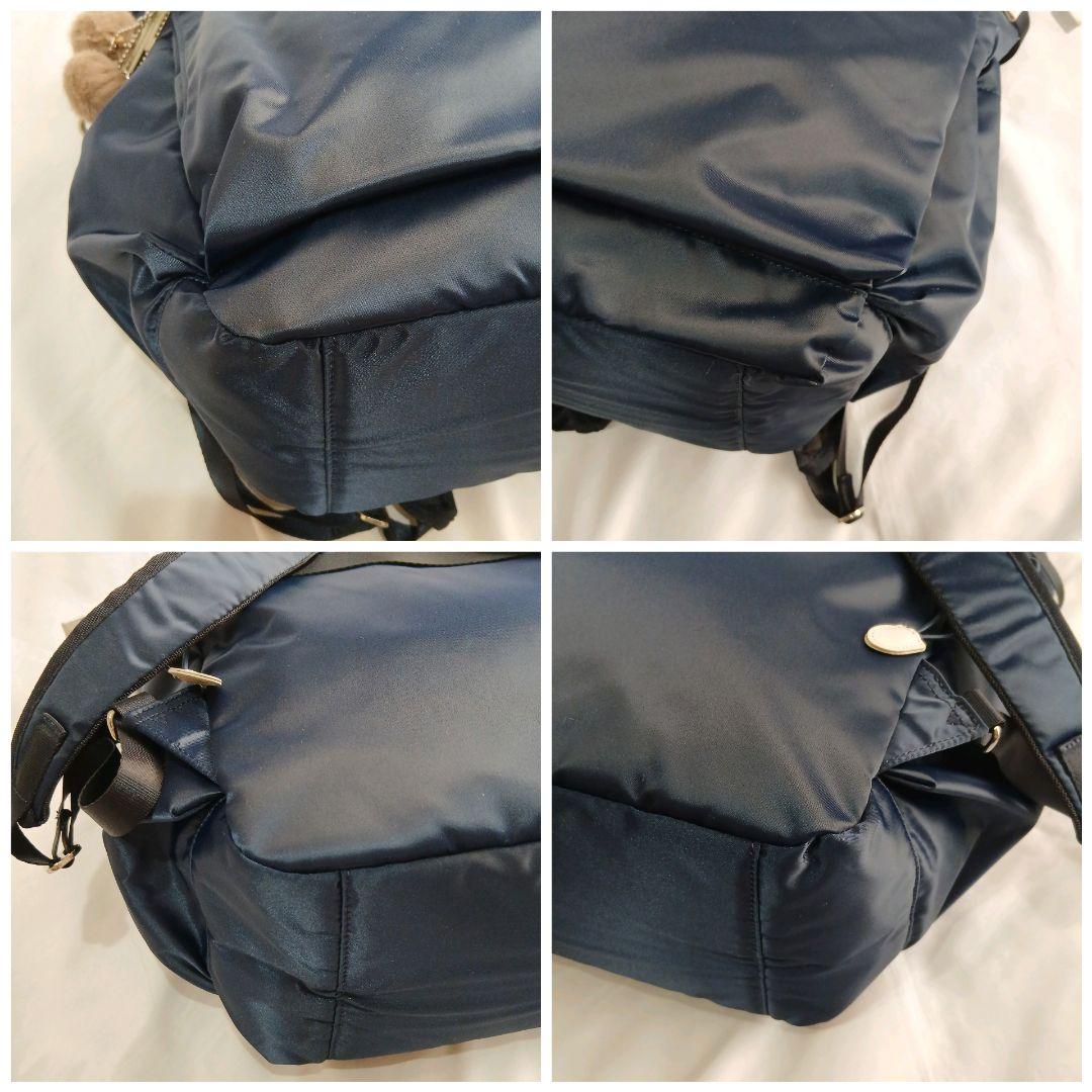 美品　カナナプロジェクト　大容量　リュック　17L　590g　ネイビー　A4