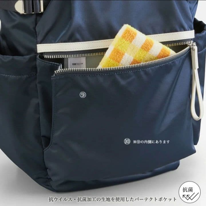 美品　カナナプロジェクト　大容量　リュック　17L　590g　ネイビー　A4