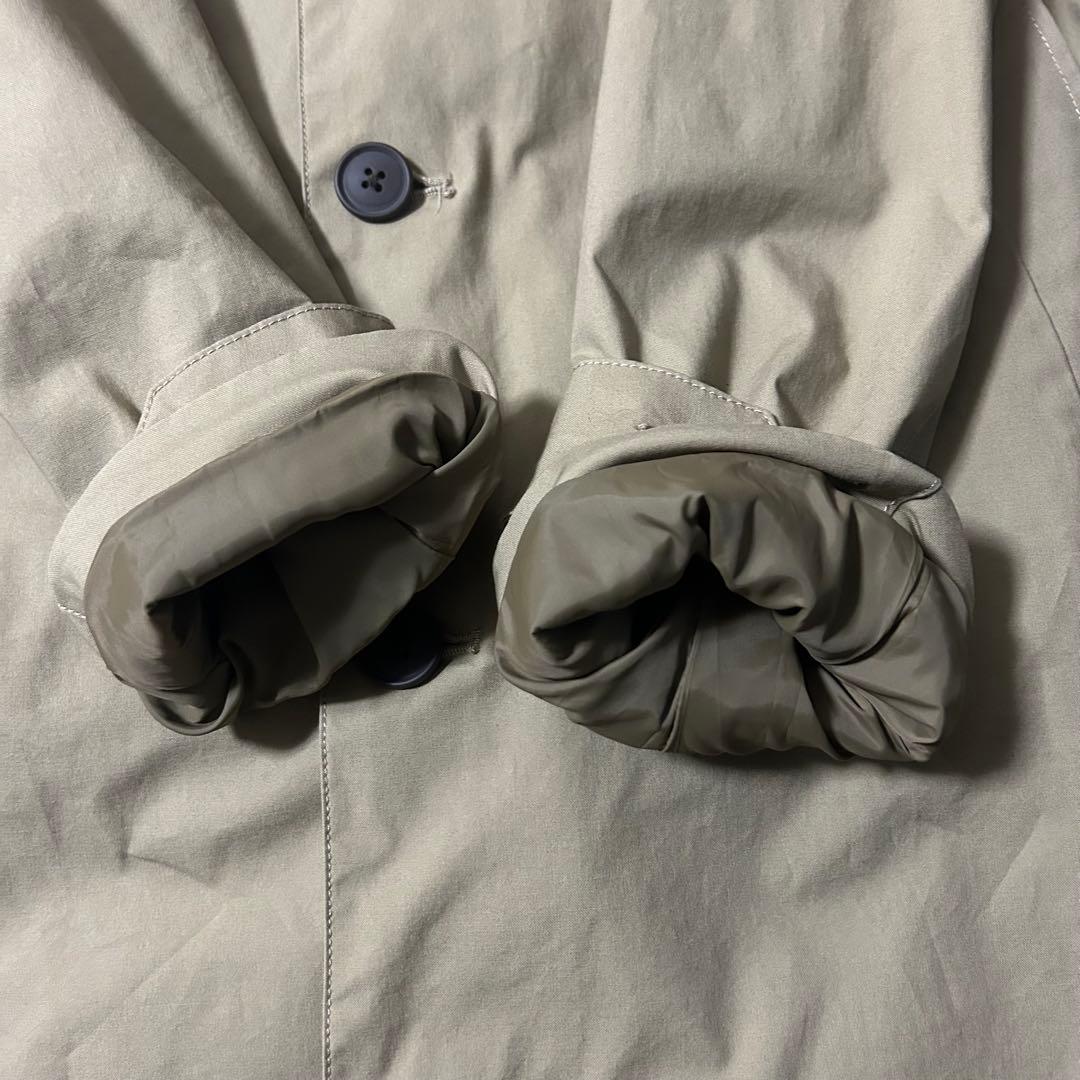 美品 SHIPS タイオン ステンカラーコート ダウンライナー 2way XL