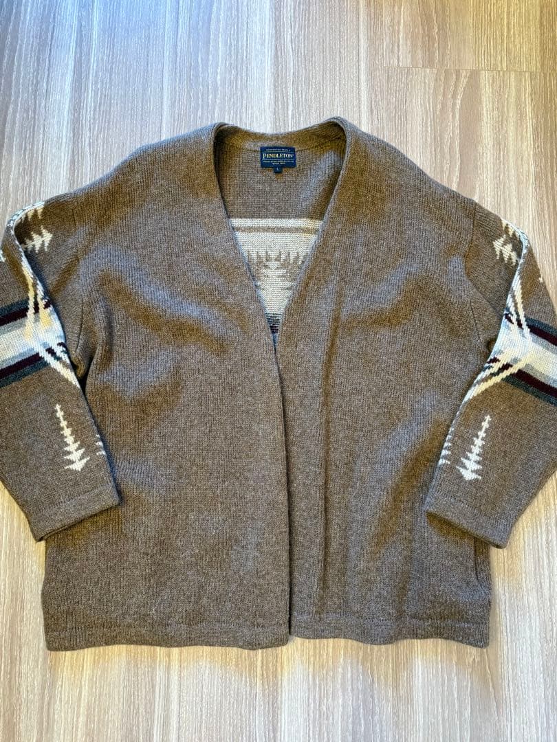 美品　js別注 Pendleton ペンドルトン 幾何学模様 カーディガン L