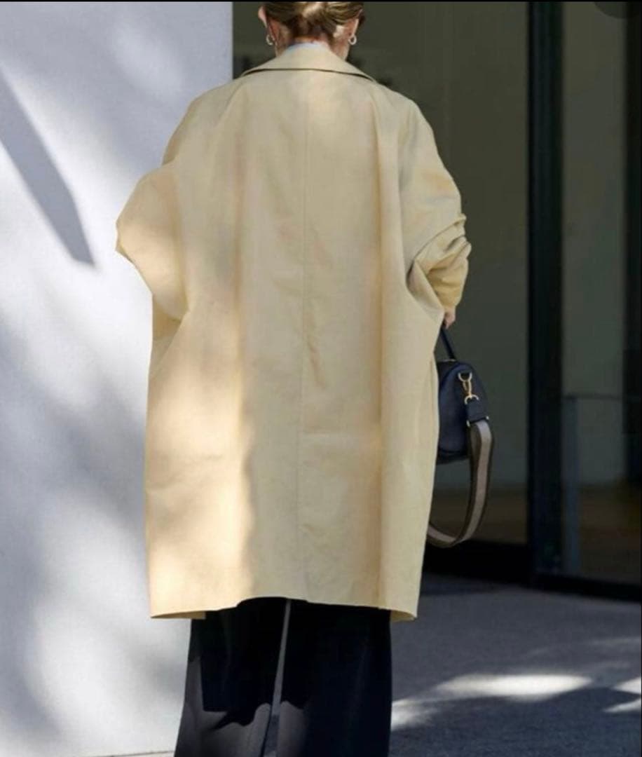 25SS フレームワーク 撥水ポンチョトレンチコート　38 ベージュ