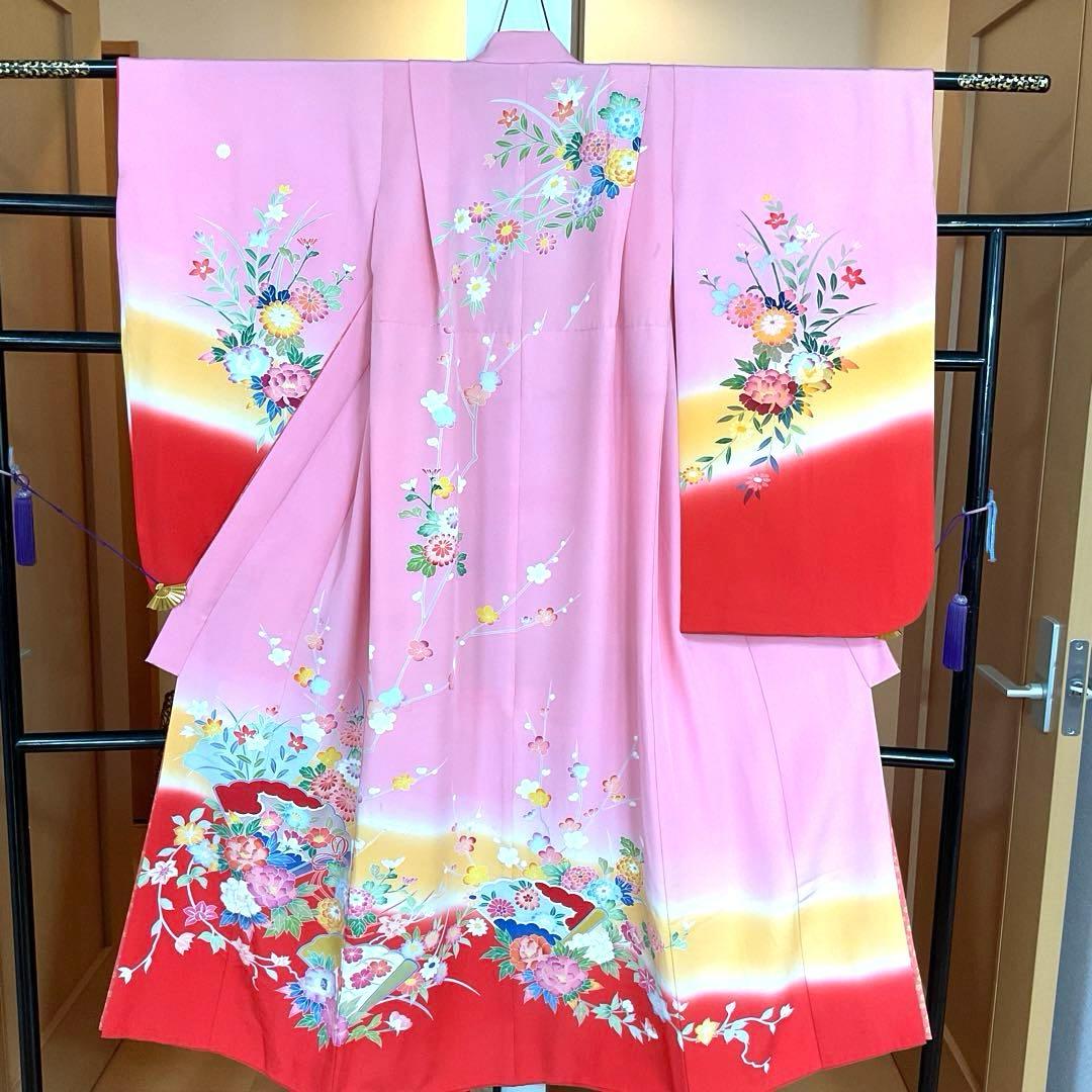 No.26 七五三　　7歳 正絹着物セット　　訳あり