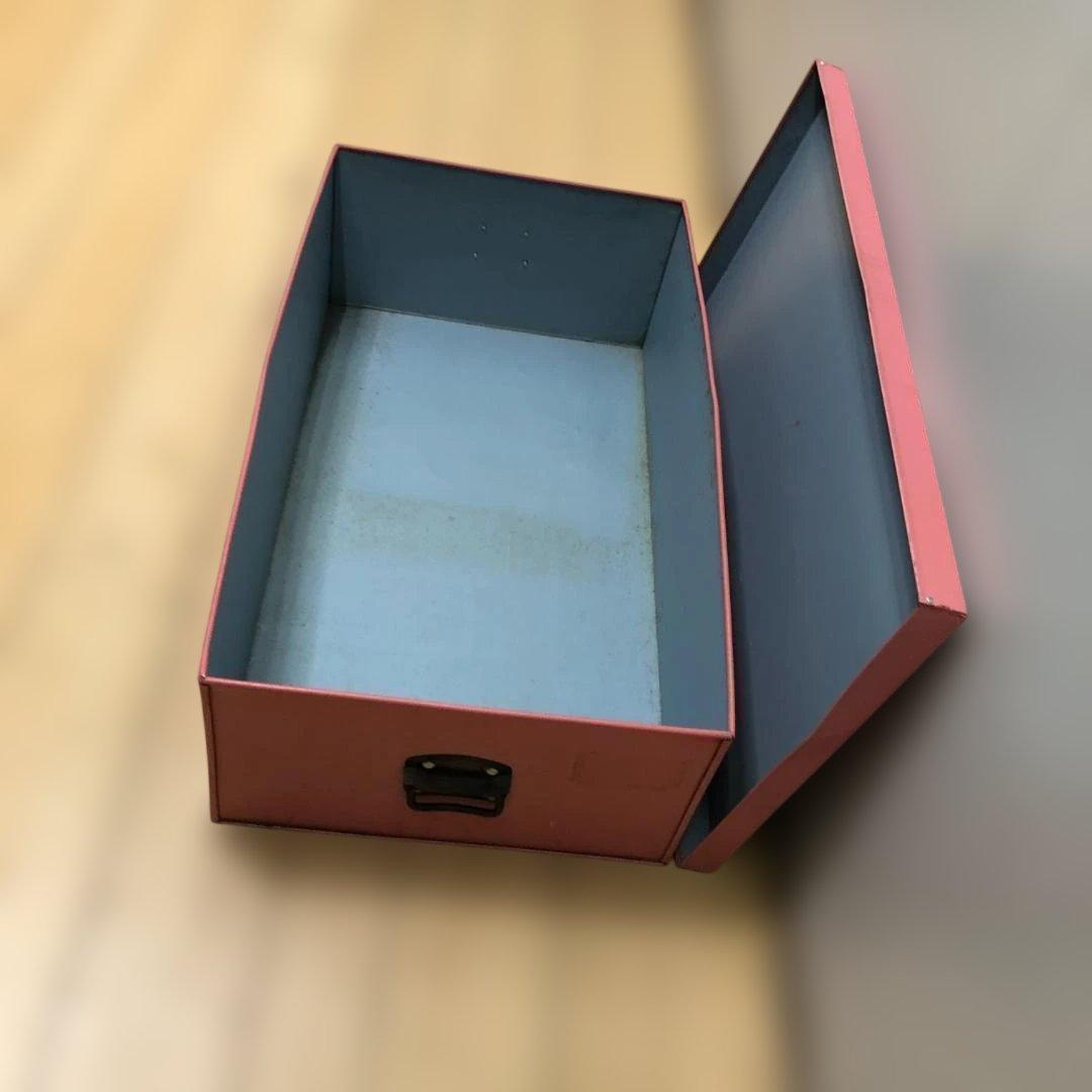 【送料無料】ヴィンテージ調 メタル収納ボックス スチール製　250805-1