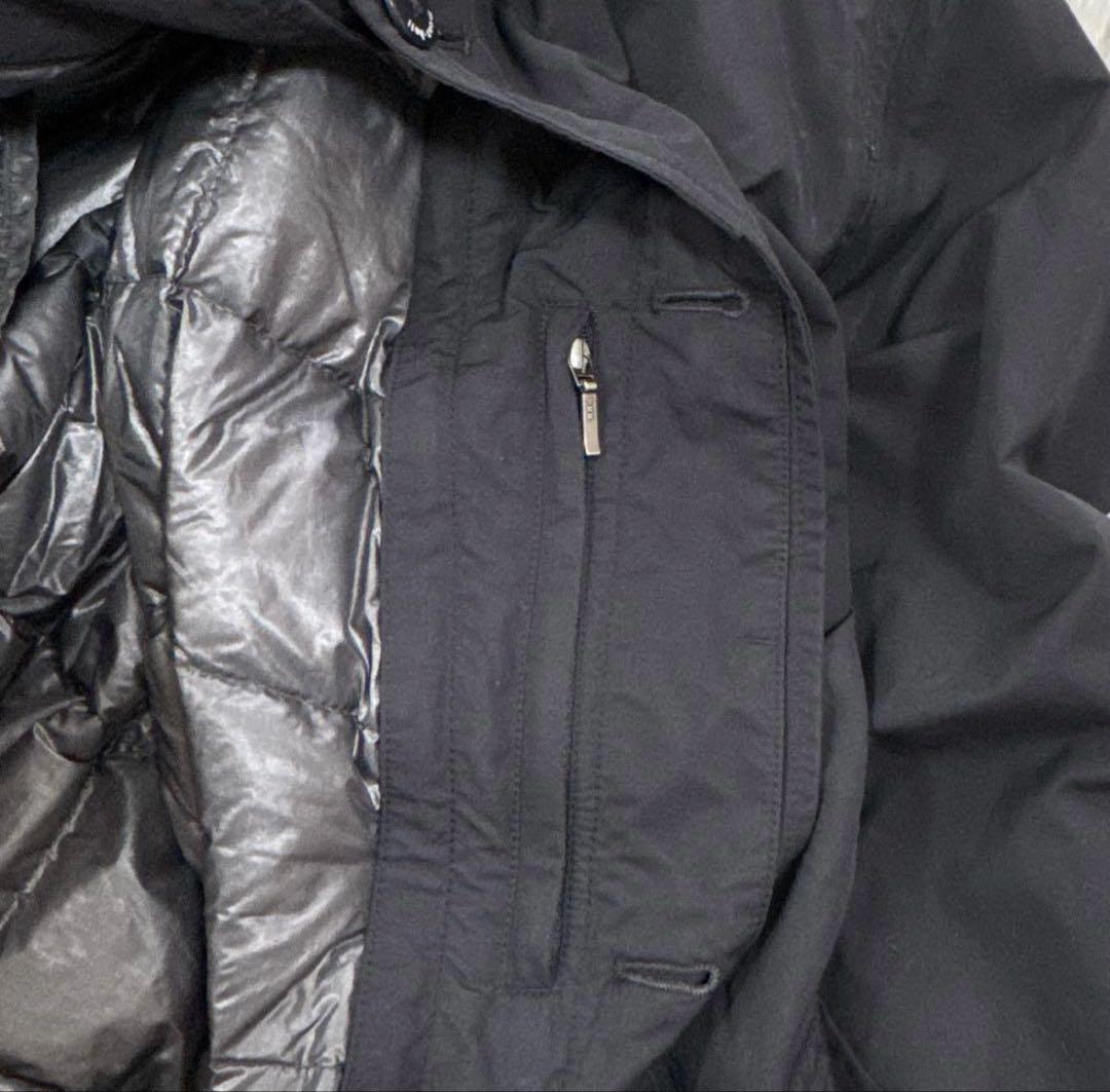 廃盤 L モンベル ダウンライナーコート ステンカラーコート 2way