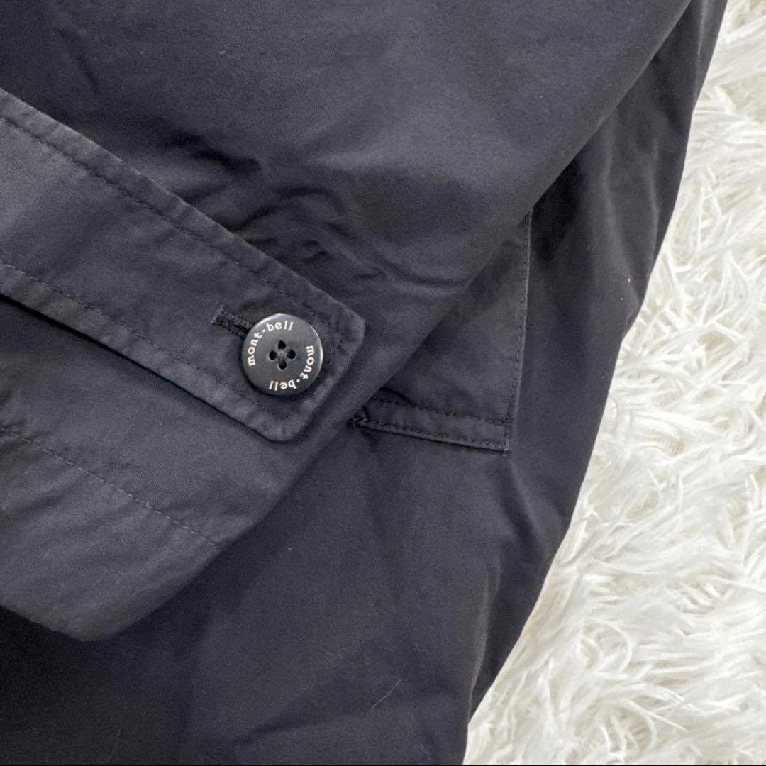 廃盤 L モンベル ダウンライナーコート ステンカラーコート 2way