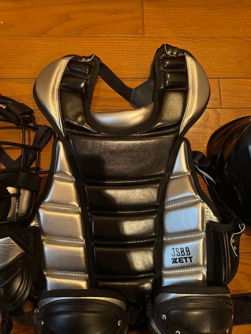 ZETT JSBB キャッチャー防具 ヘルメット付き　軟式