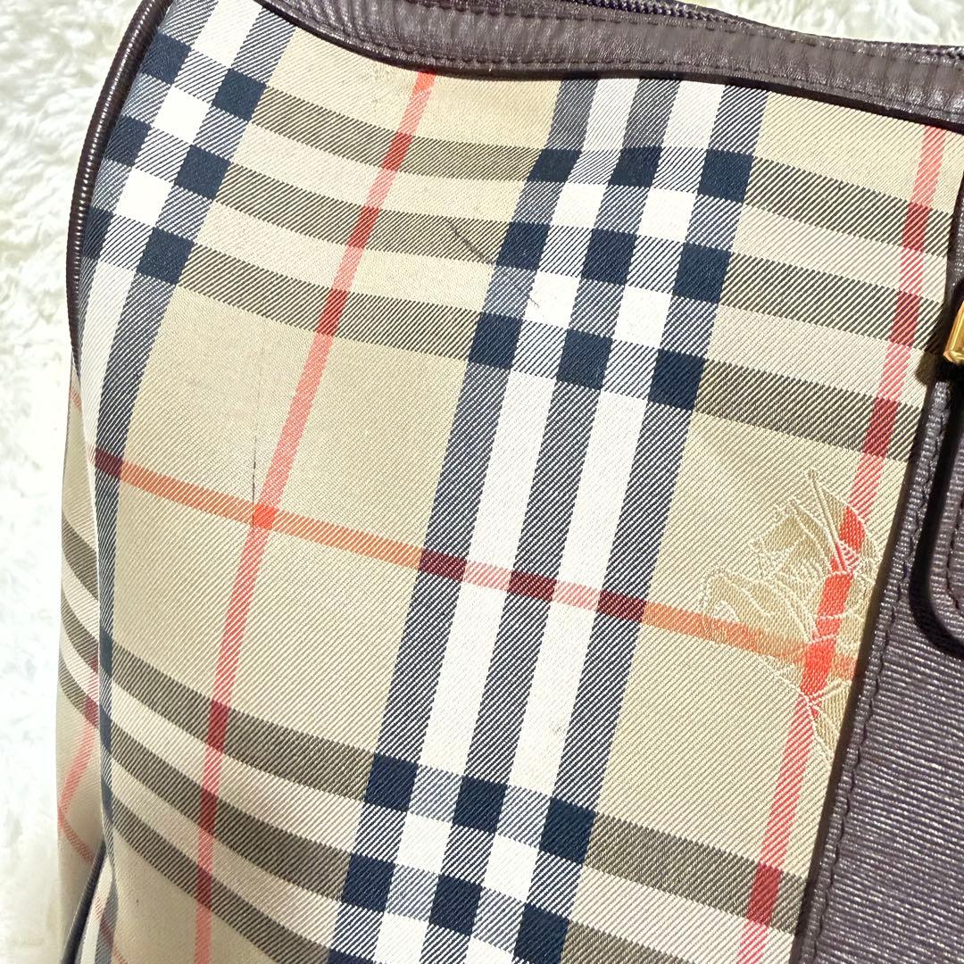 【値下げ中】Burberry ボストンバッグ 大容量 ノヴァチェック バーバリー