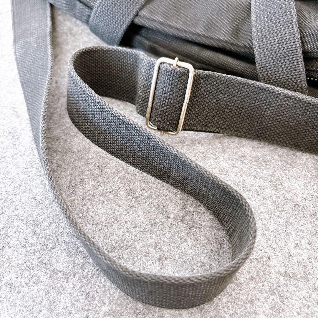 一澤新三郎帆布 2way ショルダーバック ボストンバック ブラック