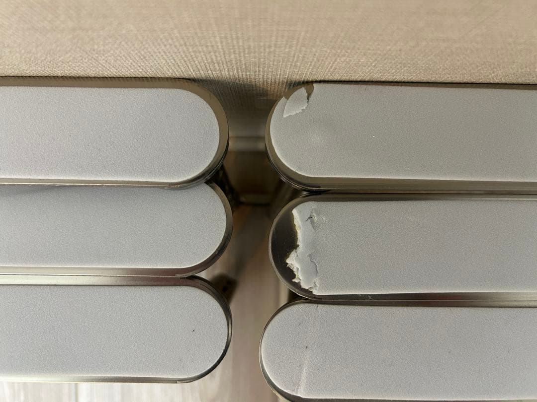 無印良品　ステンレスユニットシェルフ つっぱりパーツ 奥行41cm用　6セット