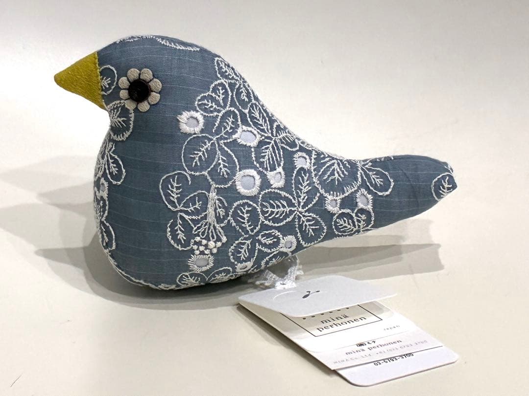 新品 ミナペルホネン　kotori sometimes lucky ブルーグレー