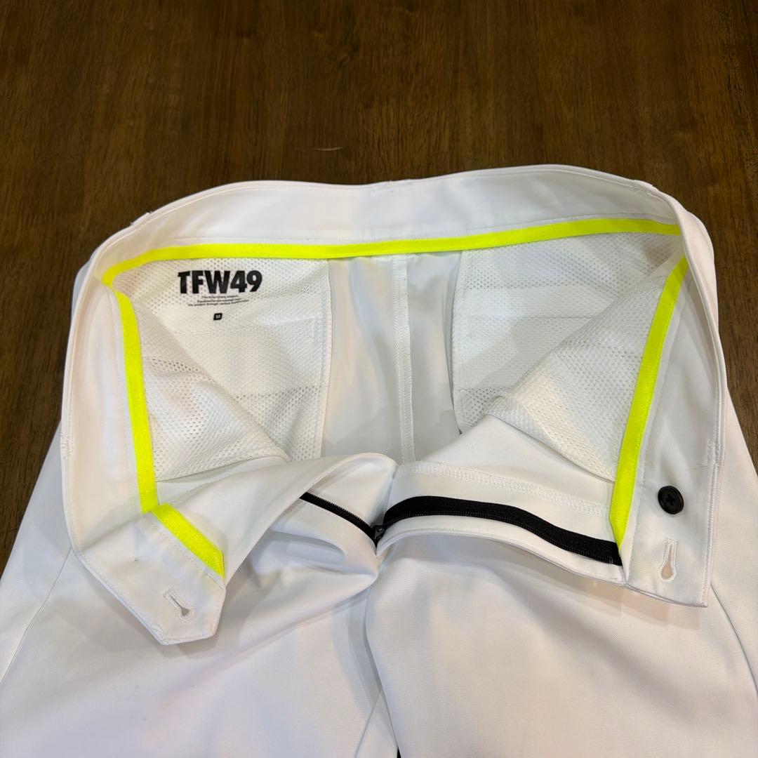 TFW49 スリムフィットパンツ ホワイト/グレー