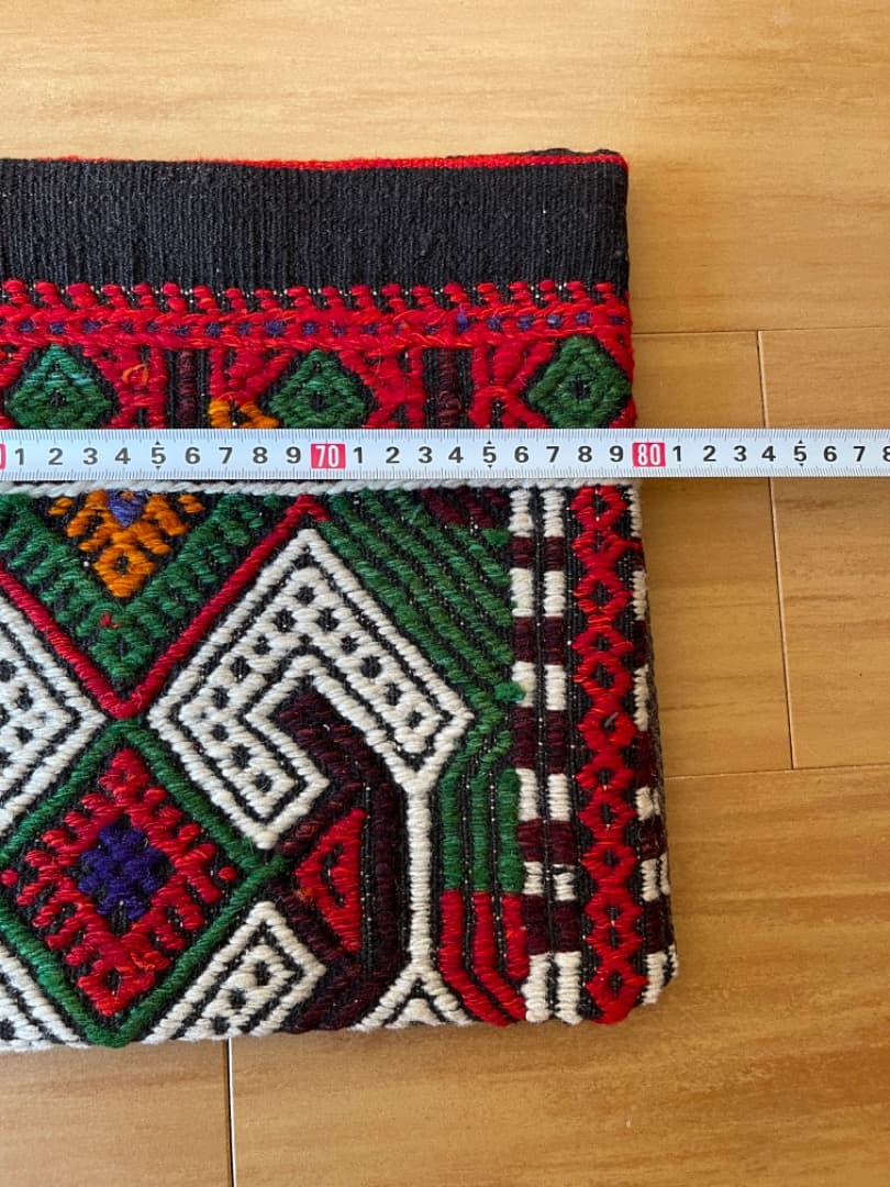 オールドキリムクッションカバー 綺麗なコザック　80x30 cm