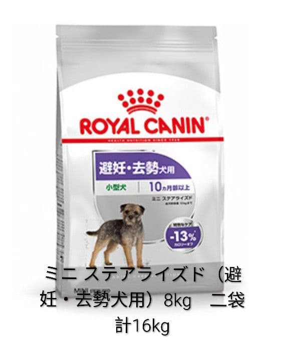 ラスト2袋 CANIN ミニスティアライズド 8kg×2袋段ボール梱包