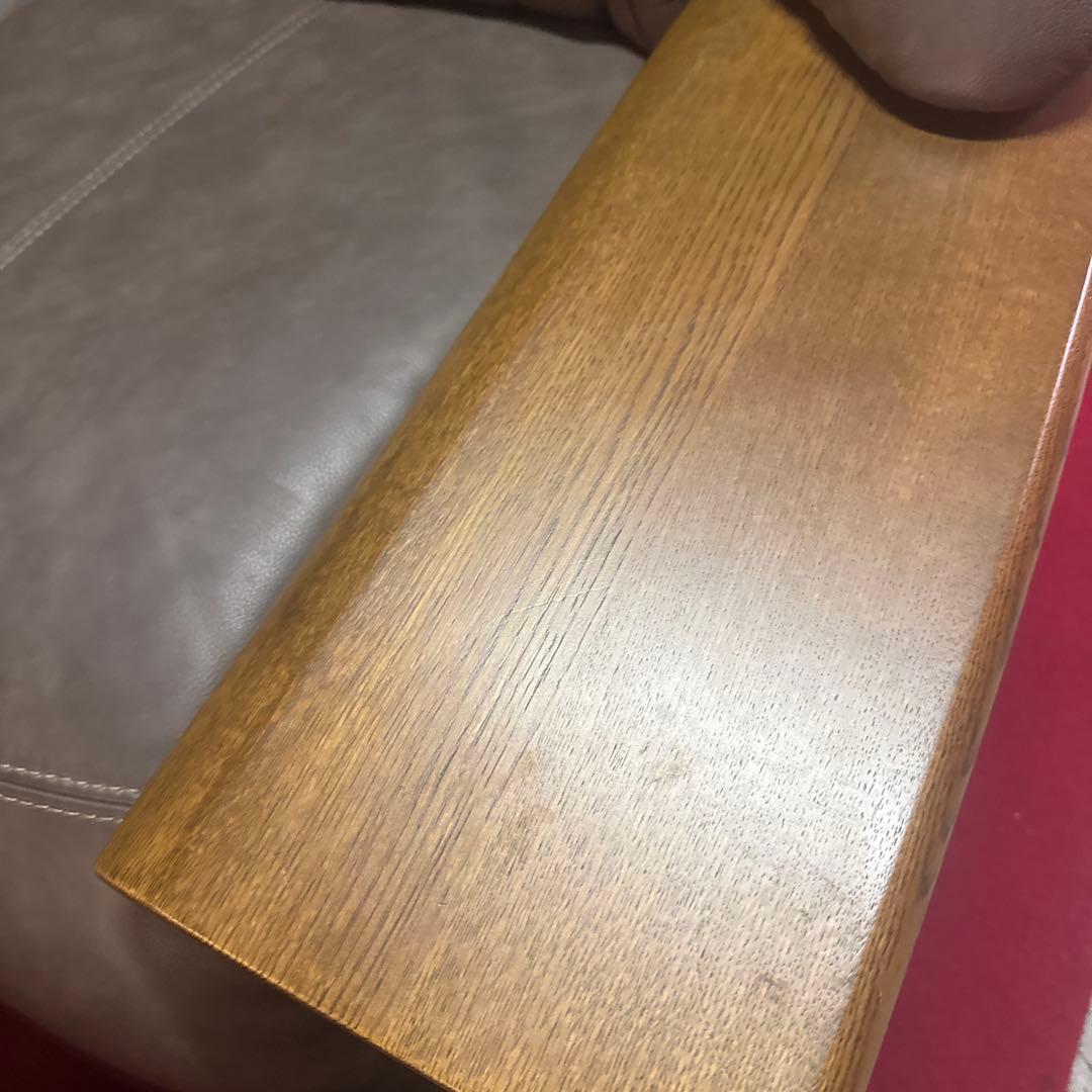 イーストウッド　ブラウン レザー3人掛けソファ