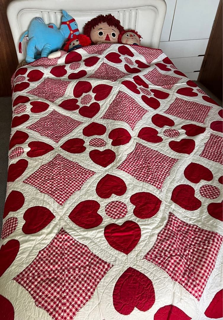 ヴィンテージキルトアンティークキルト✳︎パッチワーク