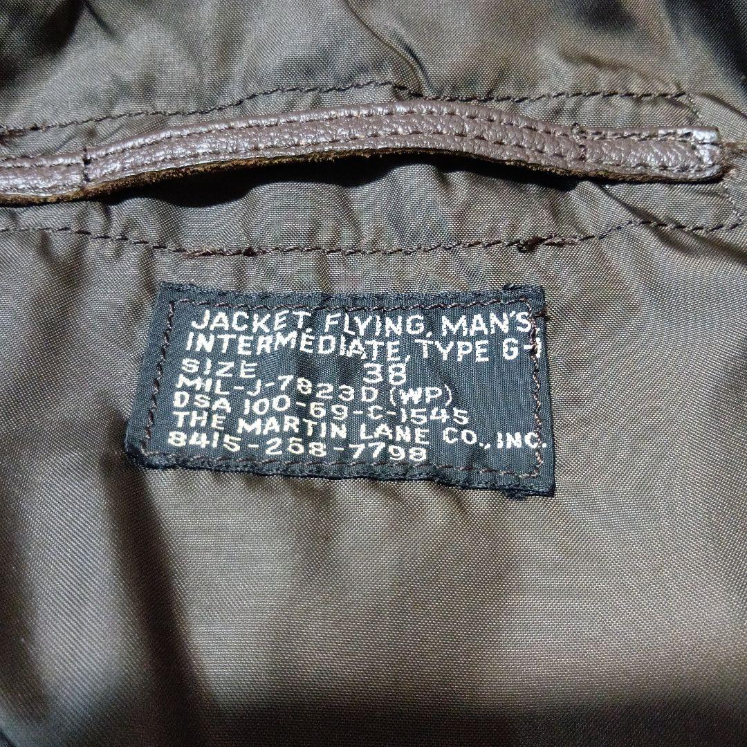k*3様 米軍実物 G-1フライトジャケット レザージャケット 茶ボア ゴートハ