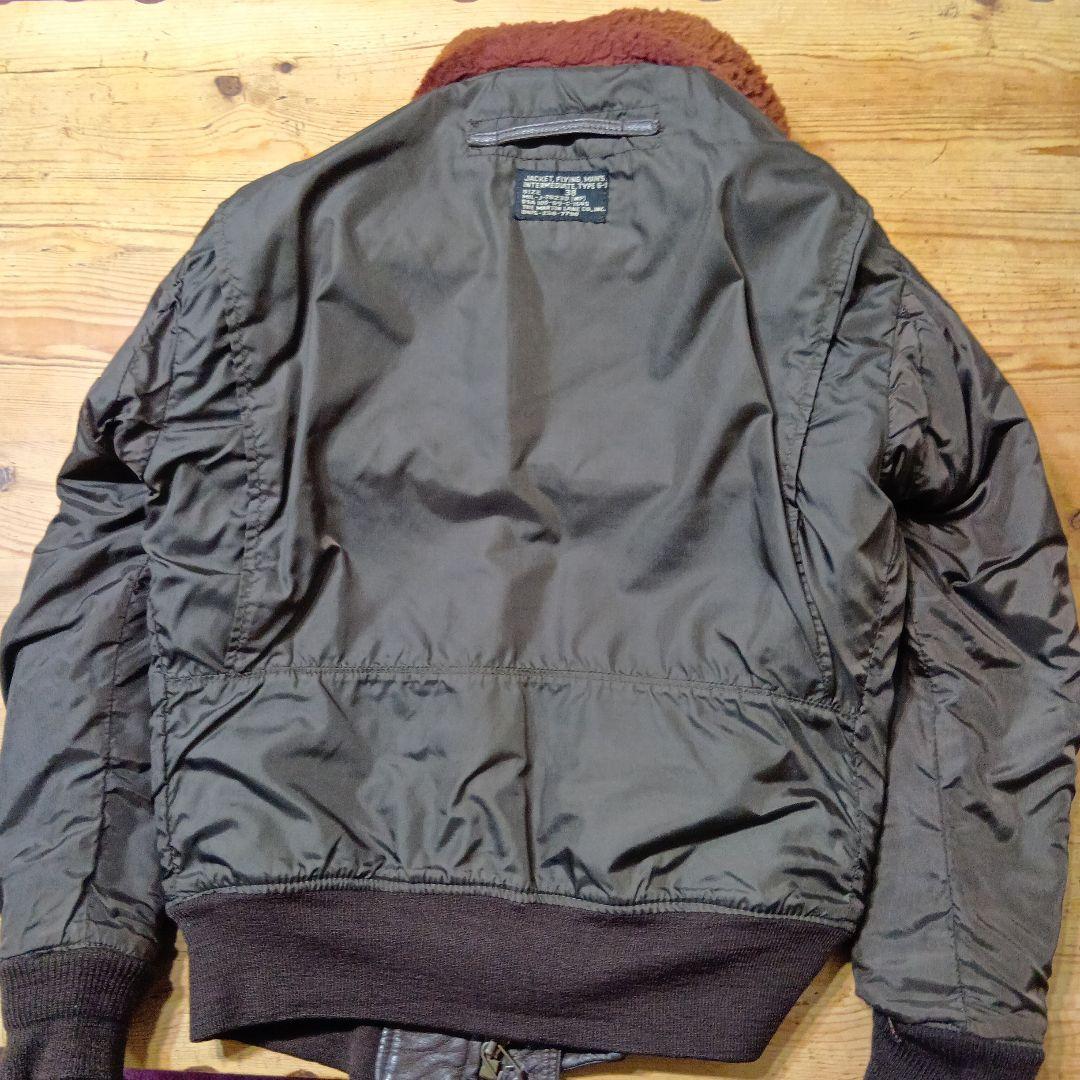 k*3様 米軍実物 G-1フライトジャケット レザージャケット 茶ボア ゴートハ