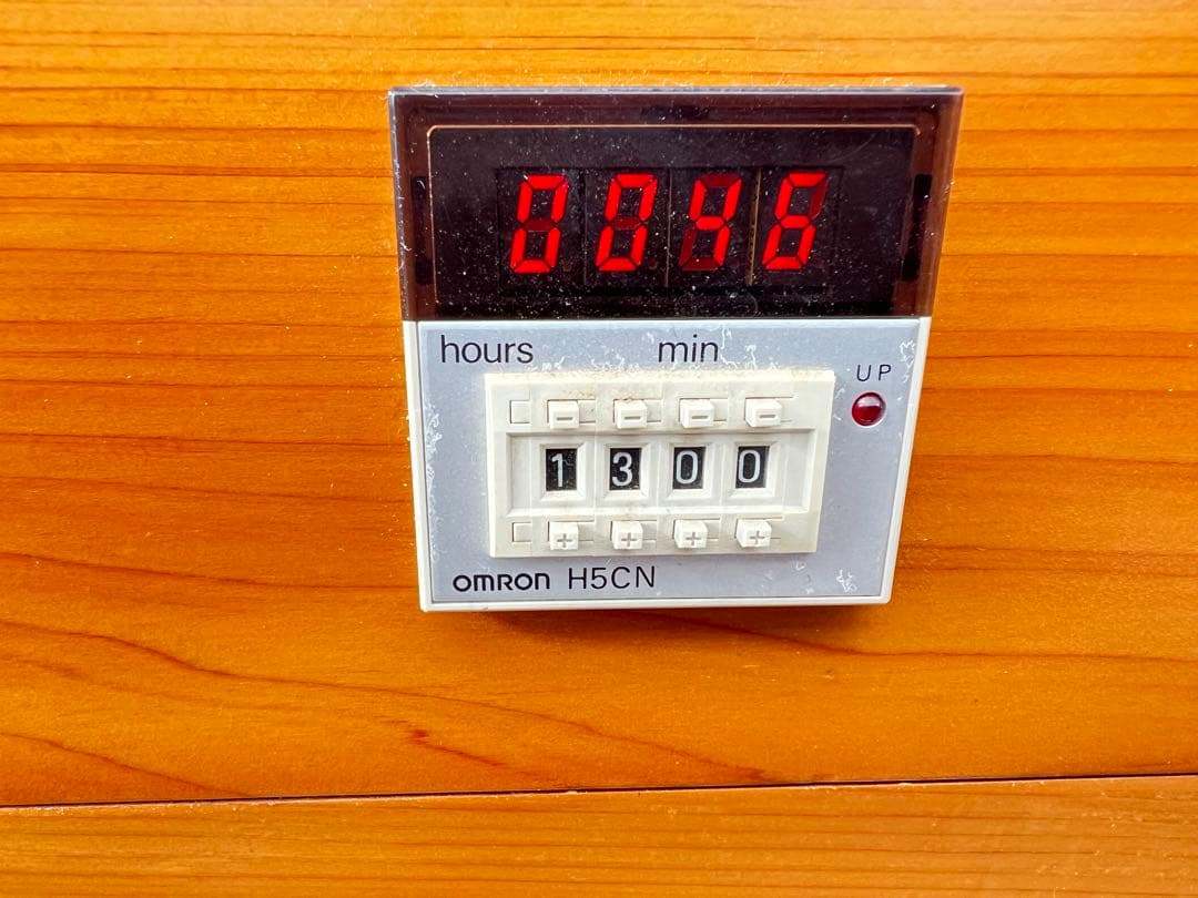 木製コンパクトサウナ 温度調節機能付き