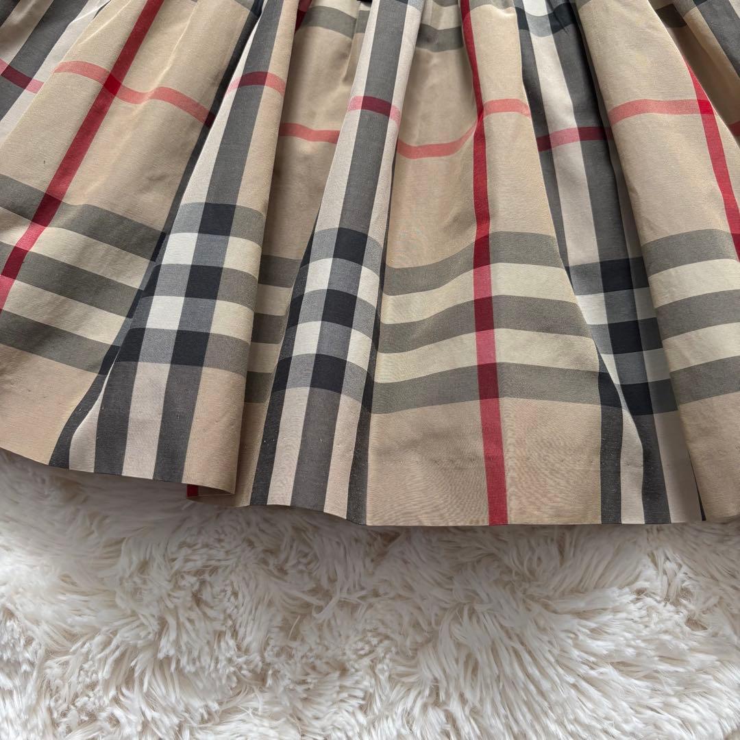 むむ様美品☆BURBERRY フォーマル ノバチェック フレア ドッキング 黒