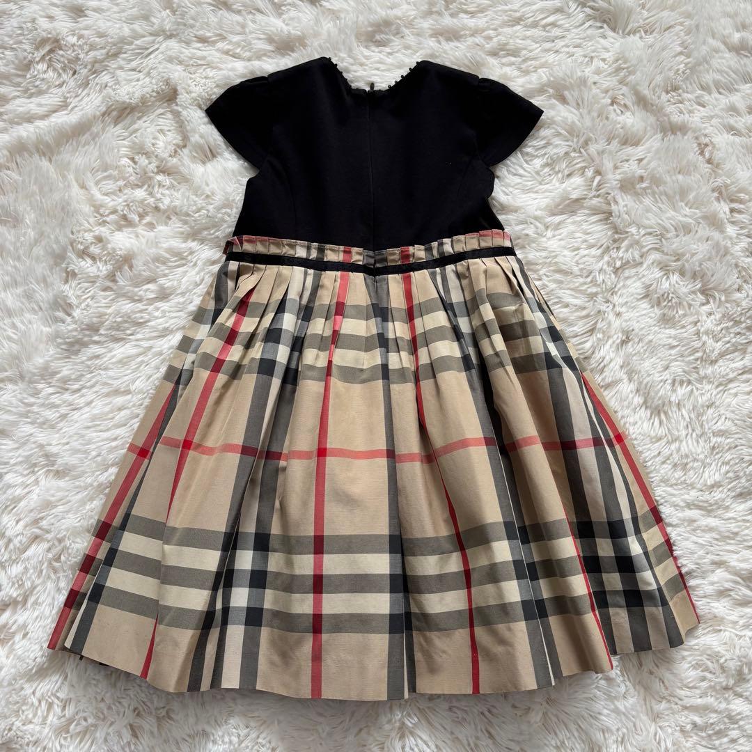 むむ様美品☆BURBERRY フォーマル ノバチェック フレア ドッキング 黒