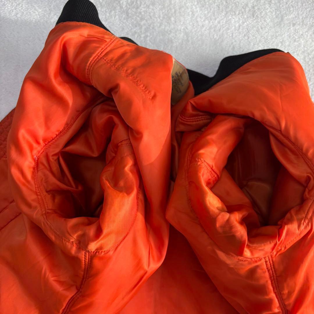 ✨️美品 AVIREX アヴィレックス MA-1 フライト Lサイズ ブラック