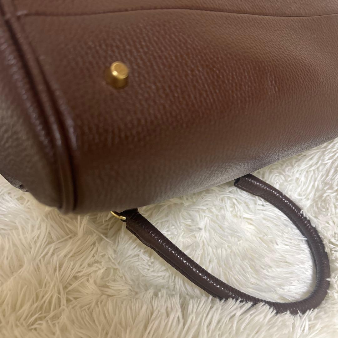 【未使用級】AULENTTI オウレンティ 2WAYスクエアボストン